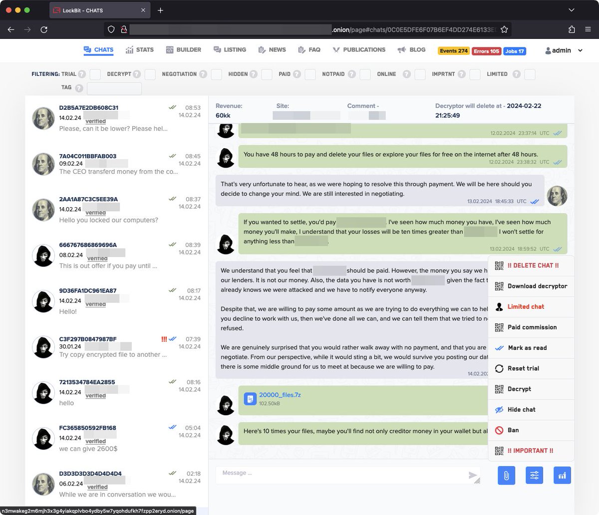 elhackernet's tweet photo. Capturas de pantalla del Panel de Control del grupo de ransomware LockBit https://t.co/iarb3ZwA5A