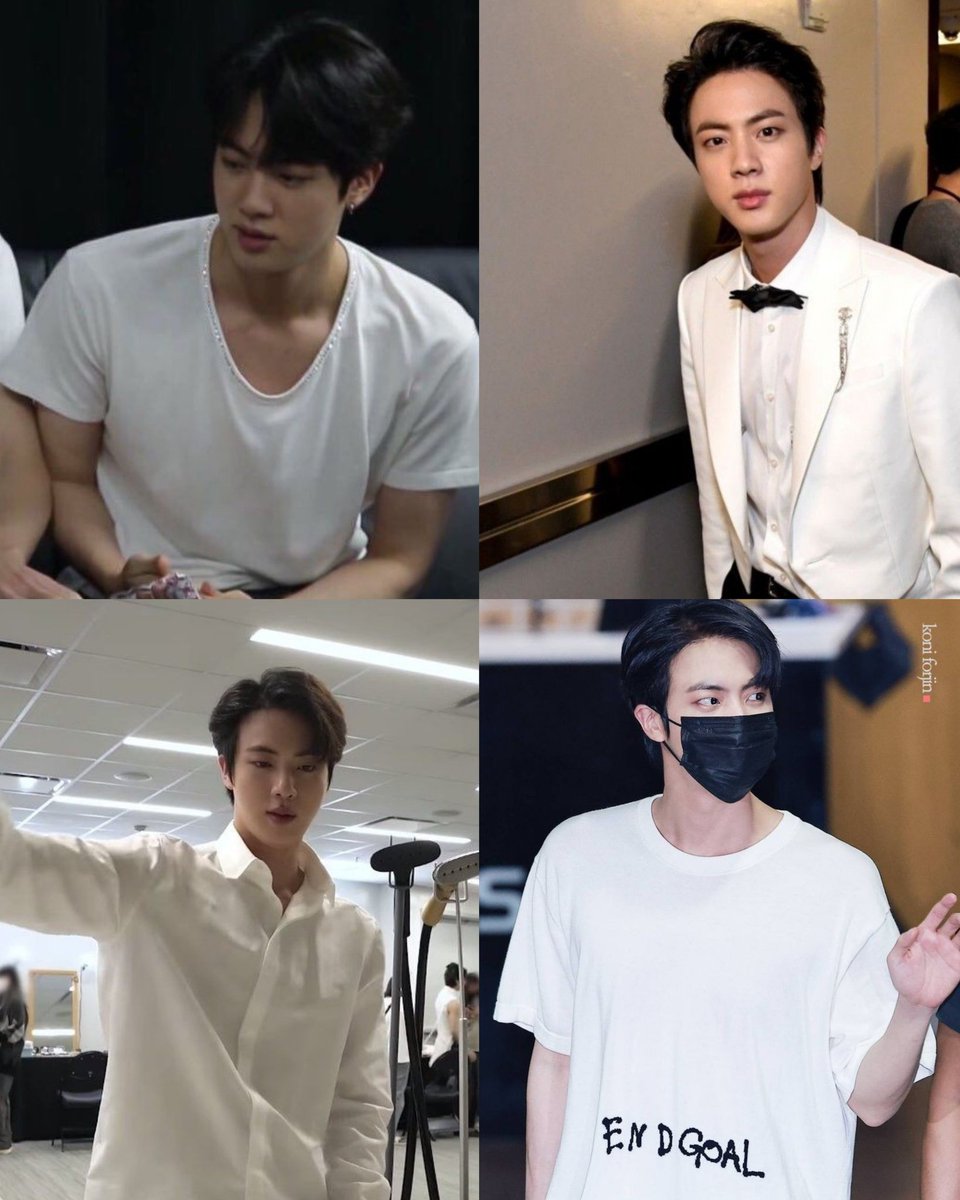 seokjin in white is just a perfect combination