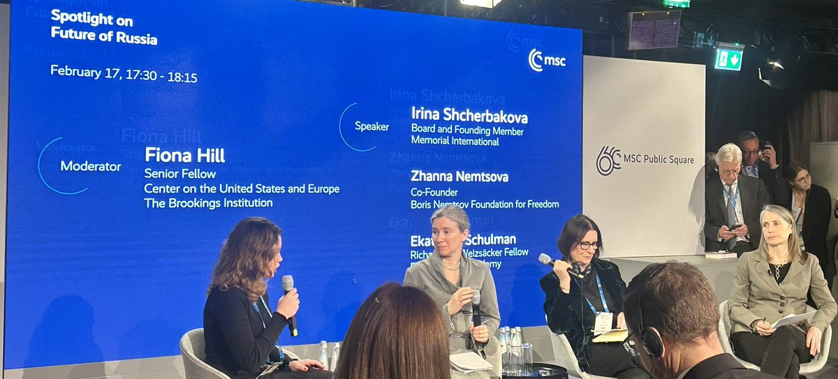 In the context of #YuliaNavalnaya’s brave decision, recommend to also rewatch <a href="/MunSecConf/">Munich Security Conference</a> all female panel on the Future of #Russia - featuring some of the many incredible women of the opposition. 
Video here securityconference.org/en/msc-2024/ag…
#MSC2024