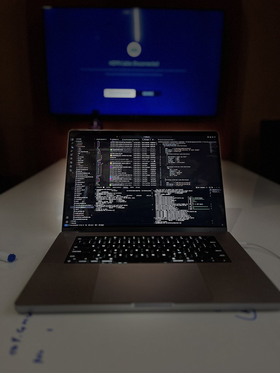 Juggling multiple screens and endless lines of code—just another day in the life of a DevOps Engineer. Automating with Terraform, ensuring everything is version-controlled, and that's only the pre-lunch session. 🫰

#DevOps #Terraform #VersionControl #EngineeringExcellence'