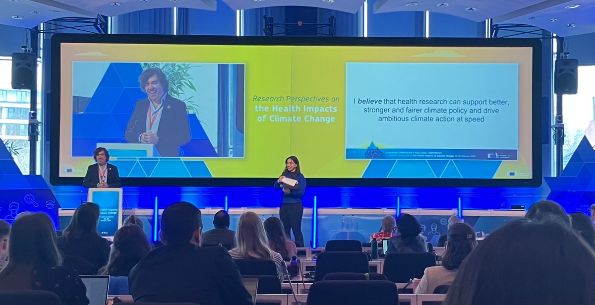 Rousing support for and important reflections on <a href="/AlanDangour/">Alan Dangour</a> closing statement:  I believe that health research can support better, stronger and fairer climate policy and drive ambitious climate action at speed #EUclimateandhealth