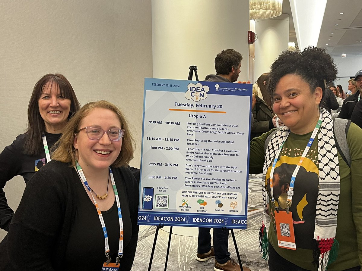 I am so grateful for these 2 empowering and powerful women. Thank you @CitiCoach and @MsGraffsroom for providing me an opportunity to partner with you and create community. #Ideacon @ideaillinois