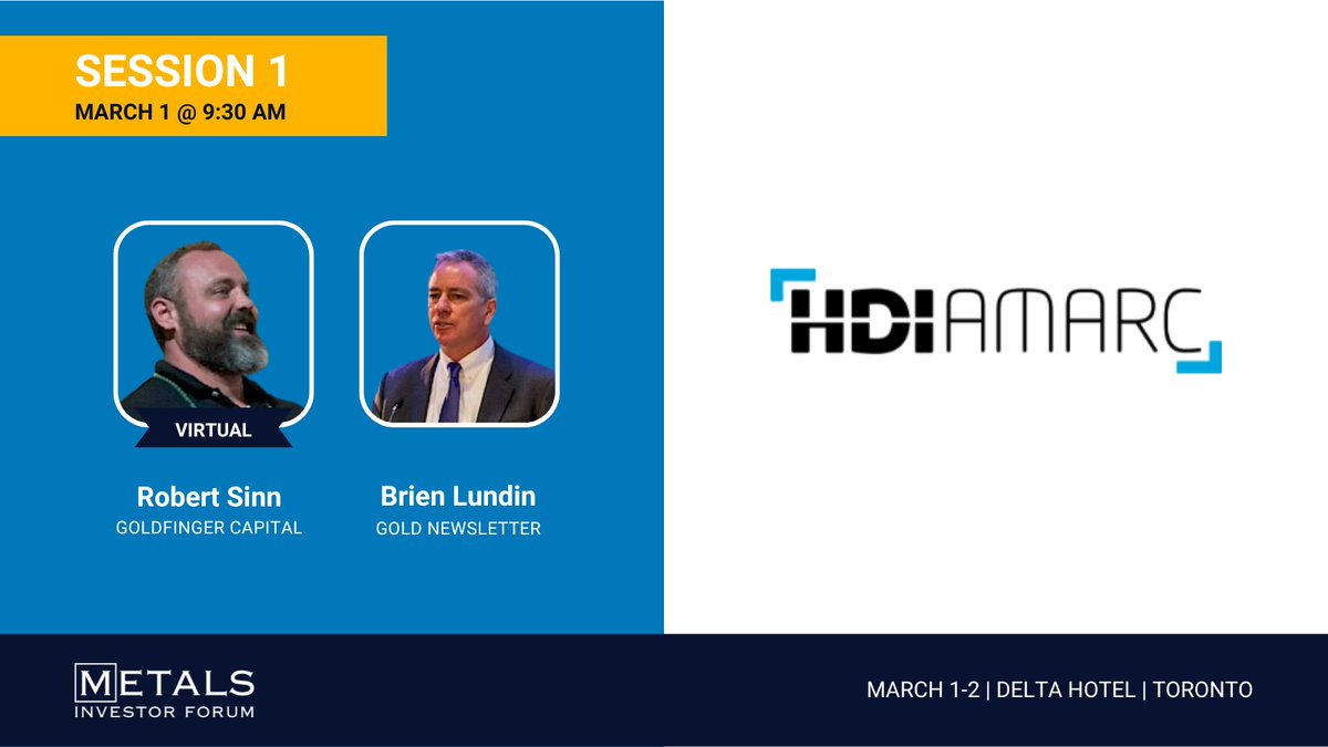 Day 1 at the #Toronto MIF kicks off with a virtual presentation by Robert Sinn, @CEOTechnician, followed by a live panel with @Brien_Lundin & @HDI_Amarc Don’t miss out! Register now: bit.ly/4bEMeMv #MIF2024 #juniormining #mininginvestment
