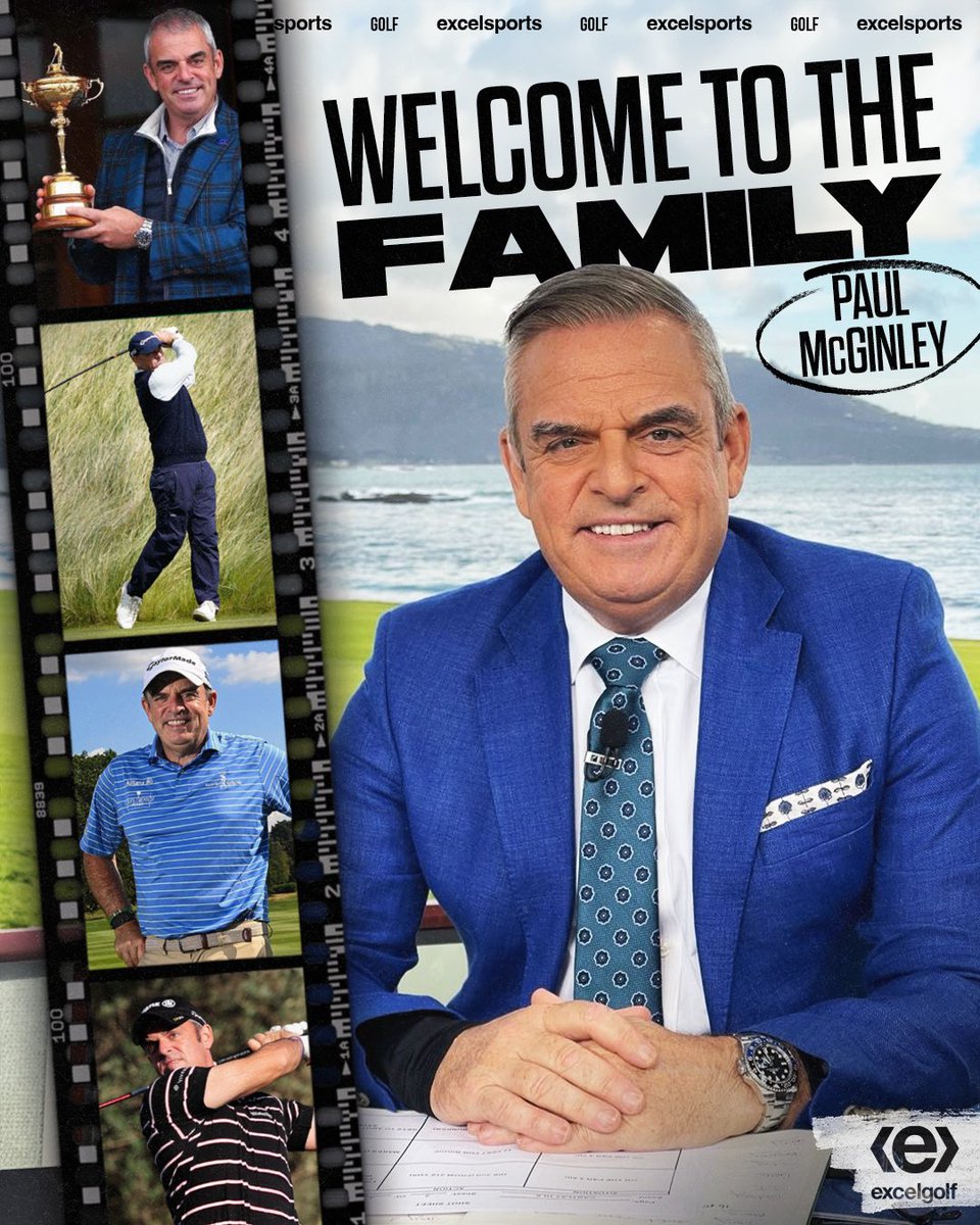 Welcome former Ryder Cup Captain, and current Sky Sports and Golf Channel/NBC Sports Broadcaster @mcginleygolf to the Excel family! #exceling