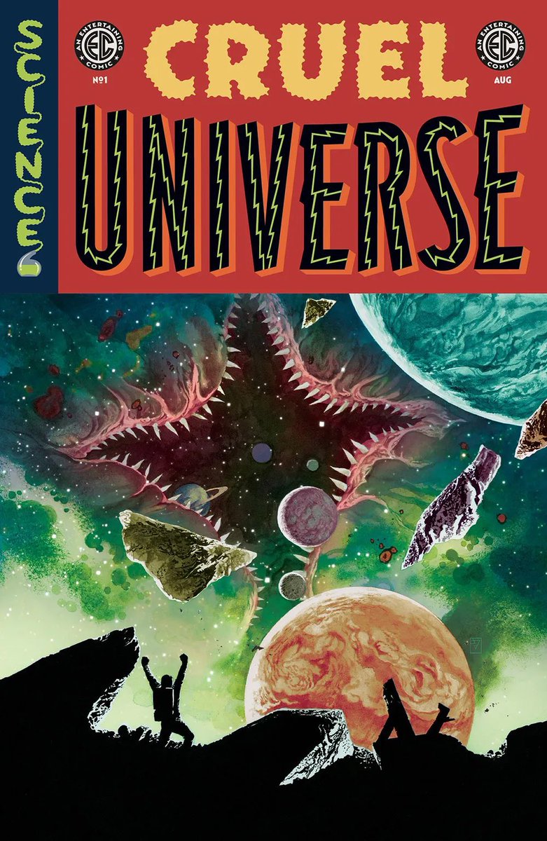 CRUEL UNIVERSE cover by @JHWilliamsIII 💥 A brand new series from EC Comics and @onipress. Coming this summer! Logos by @rianhughes