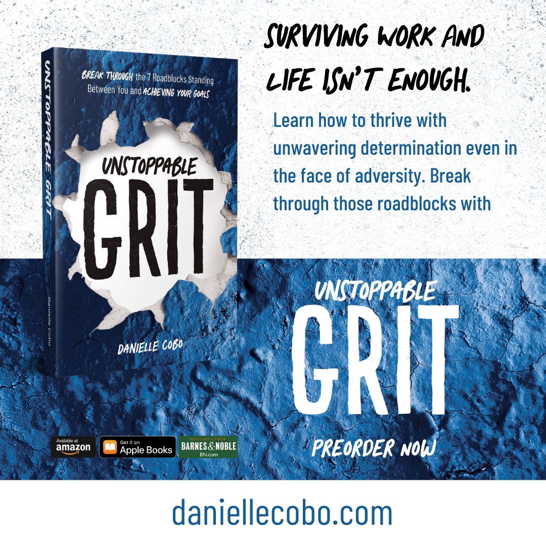 When it comes to building a successful career, the corporate world can make you feel overwhelmed, unappreciated, and discouraged. 

Order your copy of the best-selling book, Unstoppable Grit on Amazon today.