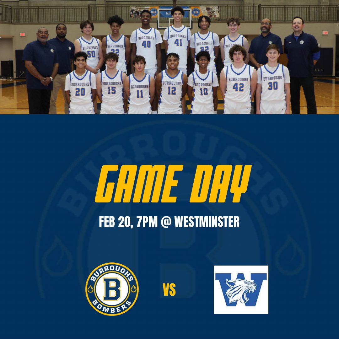 Bombers with their final regular season game tonight at Westminster. Come out and watch two great teams.