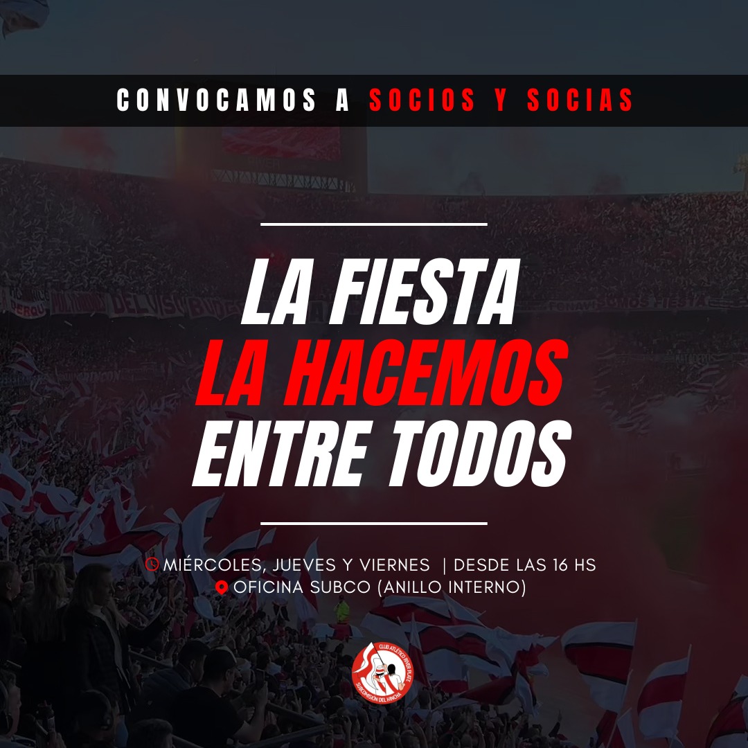 SubComDelHincha's tweet photo. El partido se gana dentro de la cancha y acá en los tablones🐔

Convocamos socios y socias a colaborar para el armado de la fiesta en la tribuna.

📆 Miércoles, Jueves y Viernes.
⏰ A partir de las 16 hrs
📍Oficina Subco ( anillo interno) https://t.co/8qkfHVLPQC