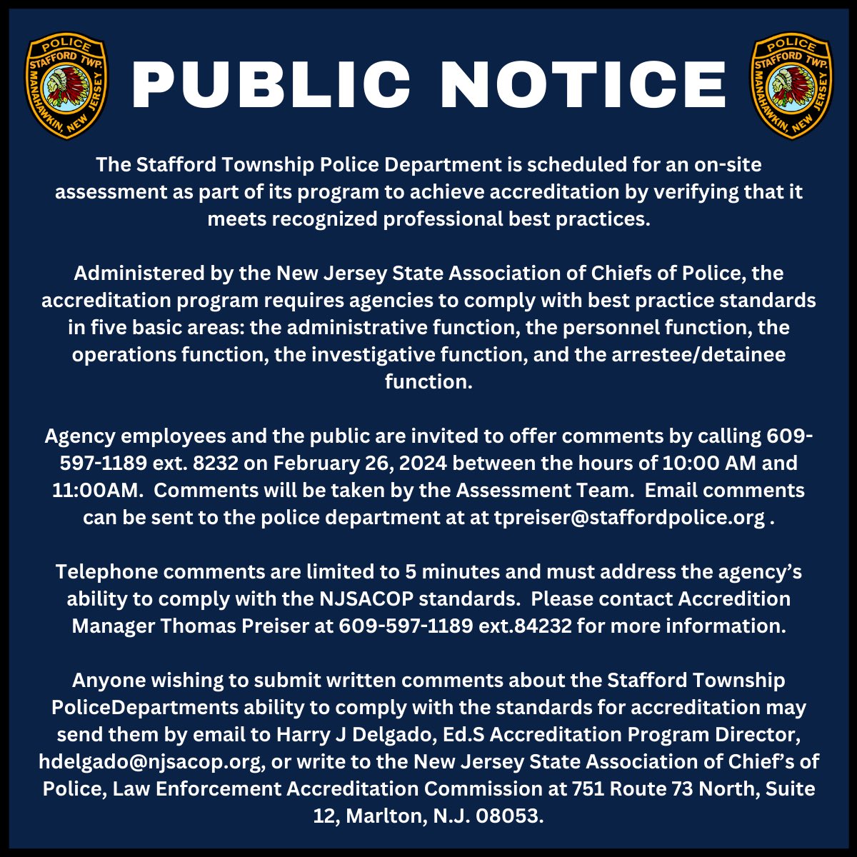 Stafford Police NJ (@staffordpolice) on Twitter photo 