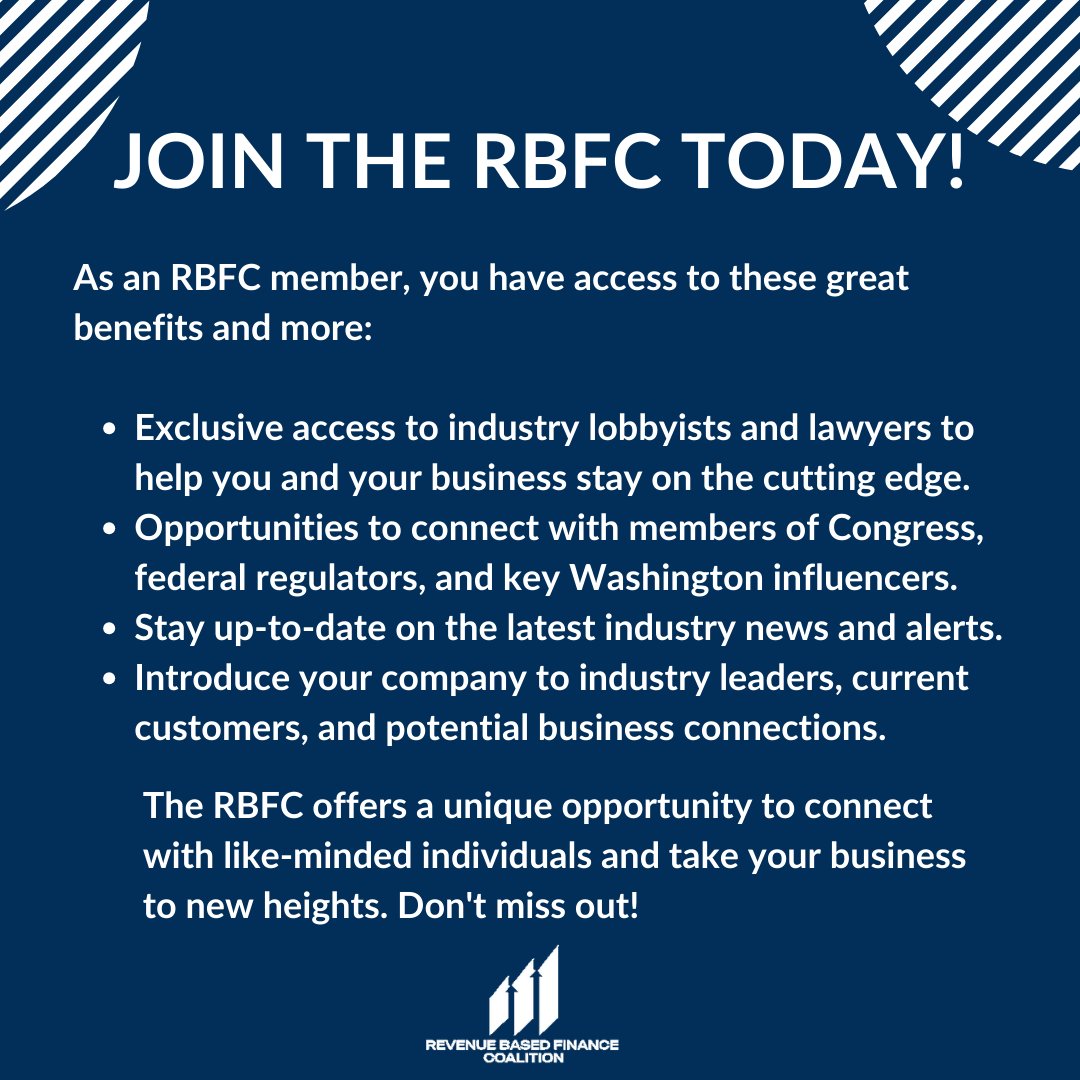 Join the RBFC today!

•
•
•
#revenuebasedfinance #businessfunding #workingcapital #smallbusiness #business