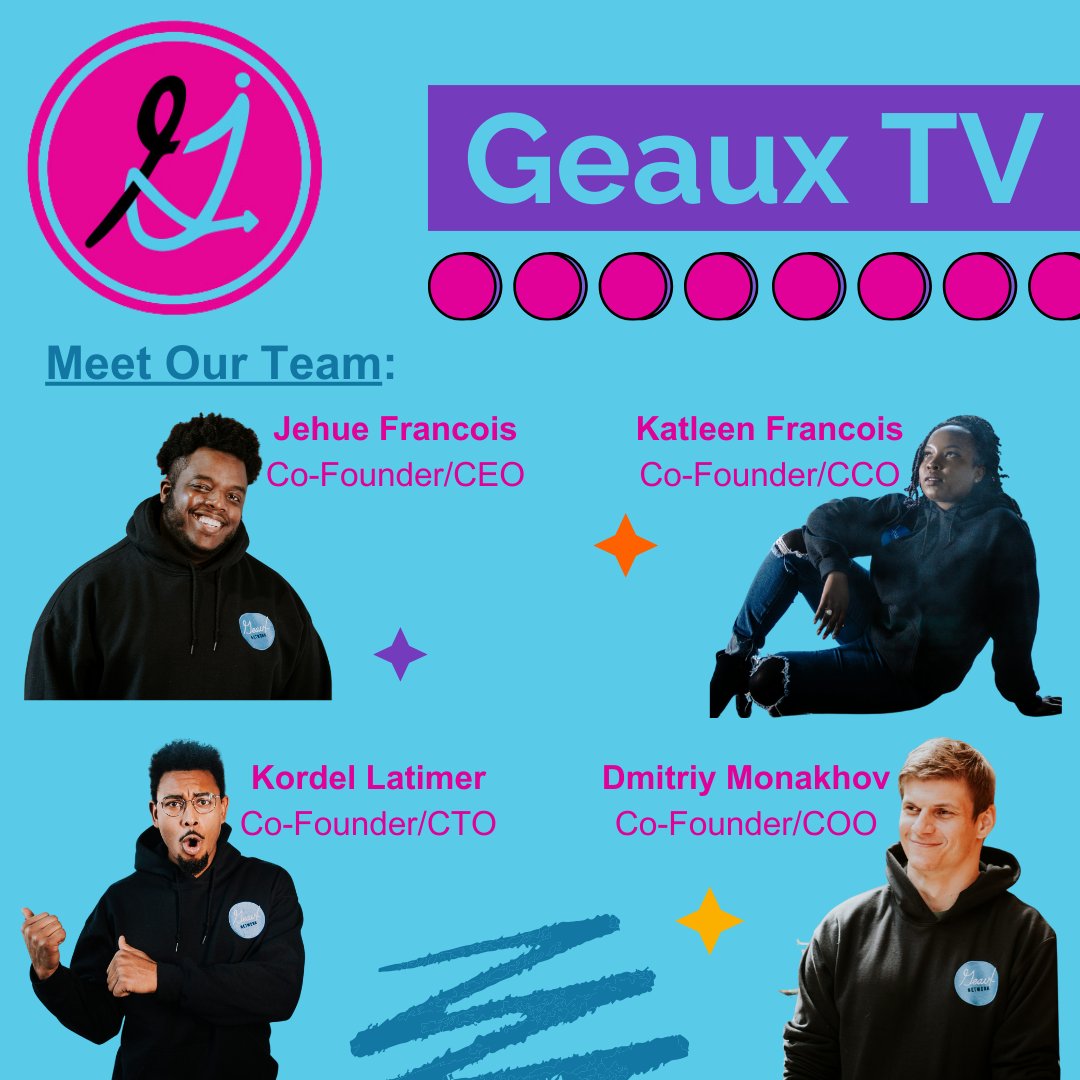 Learn more about who we are and the people behind our extraordinary team! Check out Geaux TV today. 🎤🪩🎞️ 🎥