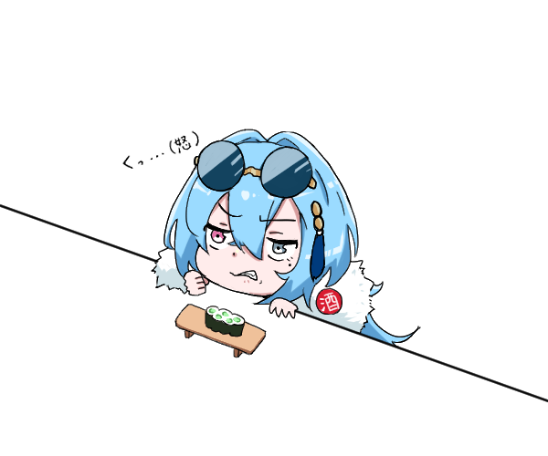 #春雨麗女 #あおぎり高校美術部 もうめーちゃんのかっぱ巻きでキレてる様子描きたくて描きたくて... 