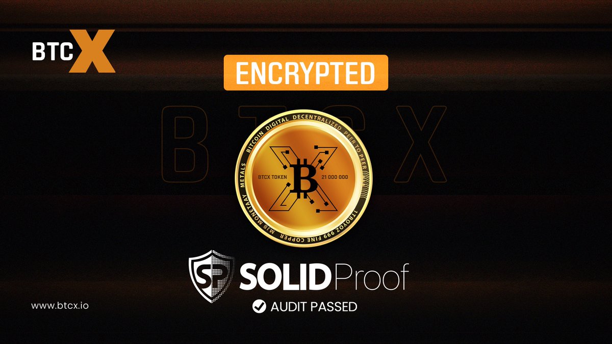 btcx_token's tweet photo. #BTCX has just passed a rigorous security audit by @SolidProof_io, a renowned blockchain security company🔥 

🔒 Our commitment to top-notch security is unwavering. 

Check now
🔗https://t.co/yUq0lcbAYL

#audit #Bitcoin    #smartcontract https://t.co/8na53jdHC6