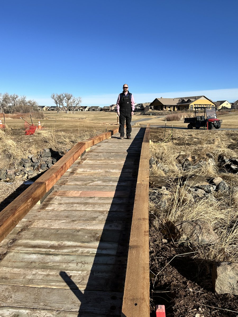 Thanks to the floods 🌧️ in May 2023 we had to be creative with getting golfers from the cart path to 17 green ⛳️. Not to mention the CO Championship tee on 16 couldn't be used. That is no longer the case...we have bridges again!! 🥳