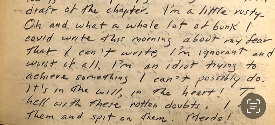 Jack Kerouac isn’t in the mood for self-doubt. From his 1947-48 journals. #writing