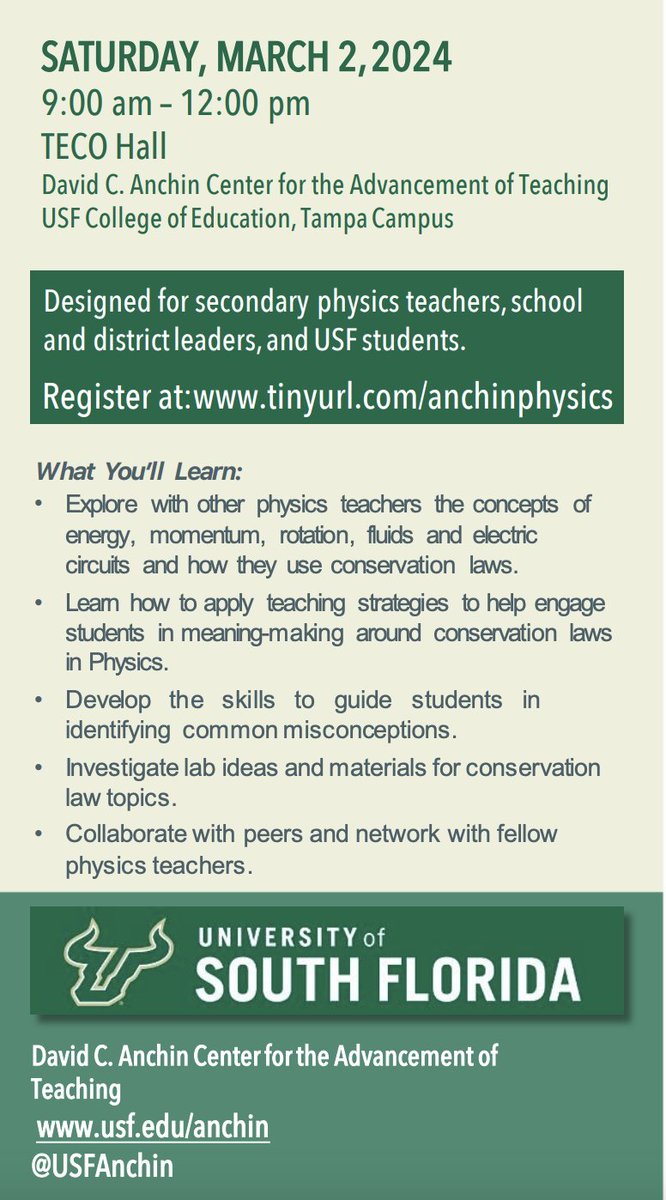 USF David C. Anchin Center tweet media