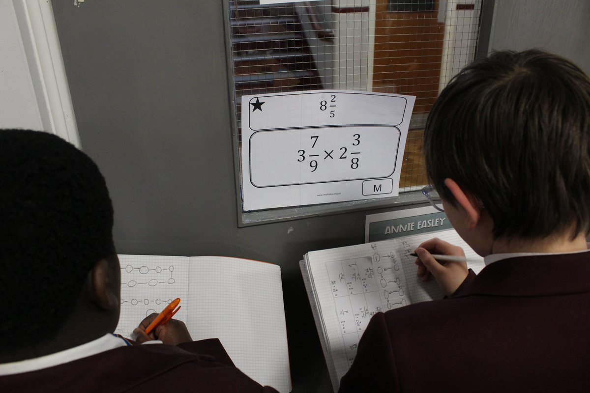 stmarys_college's tweet photo. Year 7 Mathematics students have been testing their knowledge with an engaging multiplying fractions treasure hunt set by Miss Collingwood!! ๐งฎ๐โจ
#maths #multipy #fractions #treasurehunt #learn #explore #MathematicsChallenge https://t.co/KBK3BOsM5k