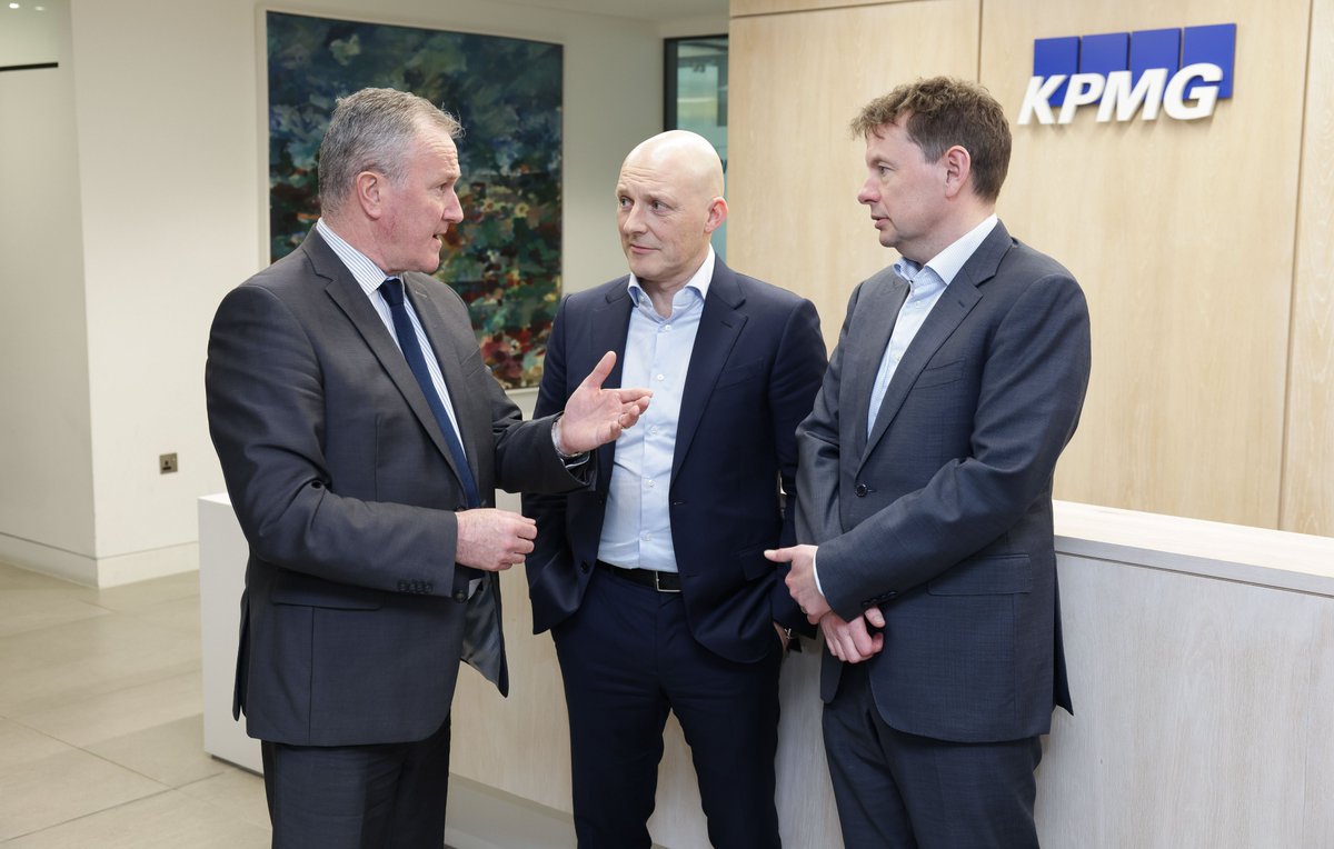 .<a href="/Economy_NI/">Economy NI</a> Minister <a href="/conormurphysf/">Conor Murphy</a> has visited <a href="/KPMG_Ireland/">KPMG Ireland</a>’s Belfast office to meet the senior leadership team.

The Minister discussed his economic mission, the need for more investment in skills, and the opportunities created by the Windsor Framework.