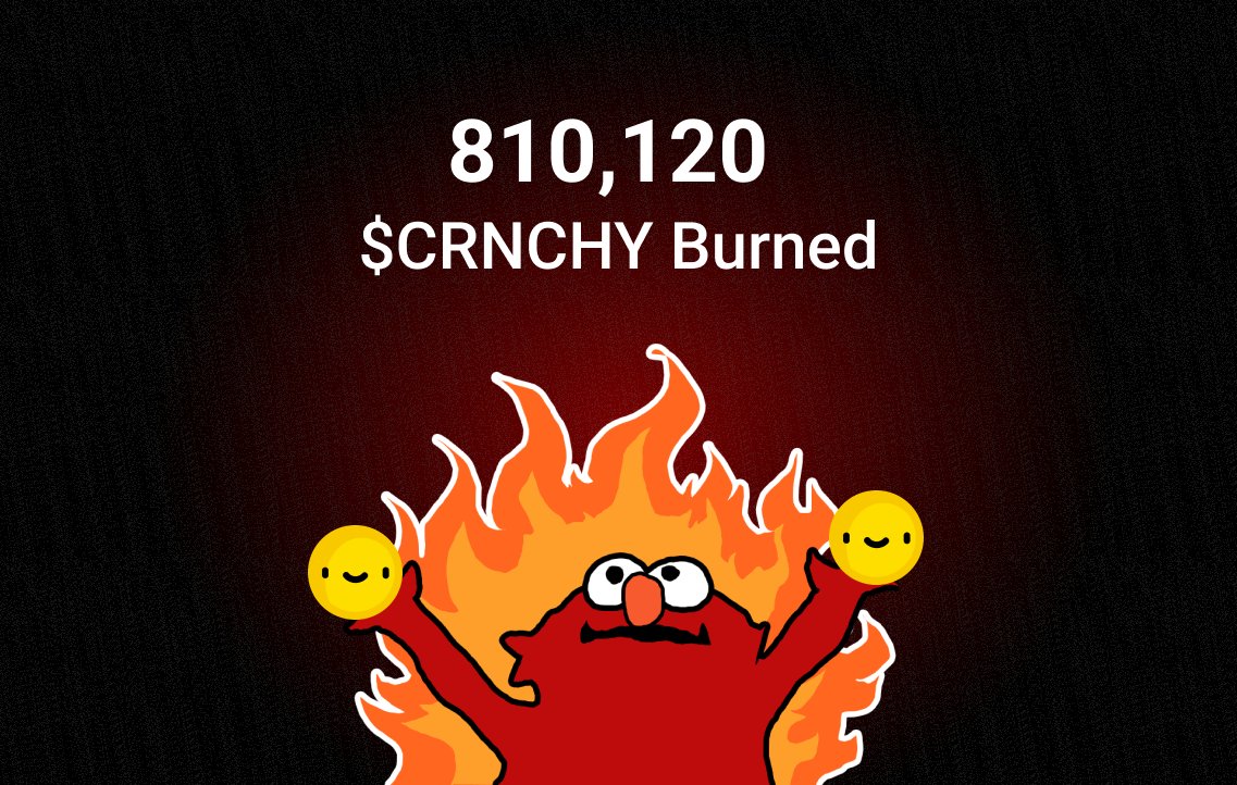 For the month of January, 810,120 $CRNCHY ($1,100) was collected from farm fees.

They are now burned 🔥
tzkt.io/onmhRWrs9AkApH…

#Tezos $XTZ #Crunchy