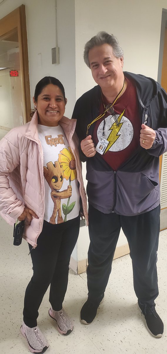 Kindness Week was a success at Piedmont GLOBAL Academy! Students and staff participated in the fun! Counselor Sims was able to capture a staff member in her college gear. AP Gonzalez and teacher in their superhero shirts powered by kindness!