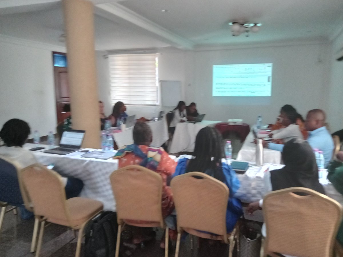 At the She Leads Ghana Consortium meeting.Harvesting meeting on the gains in 2023. She Leads we Gain!