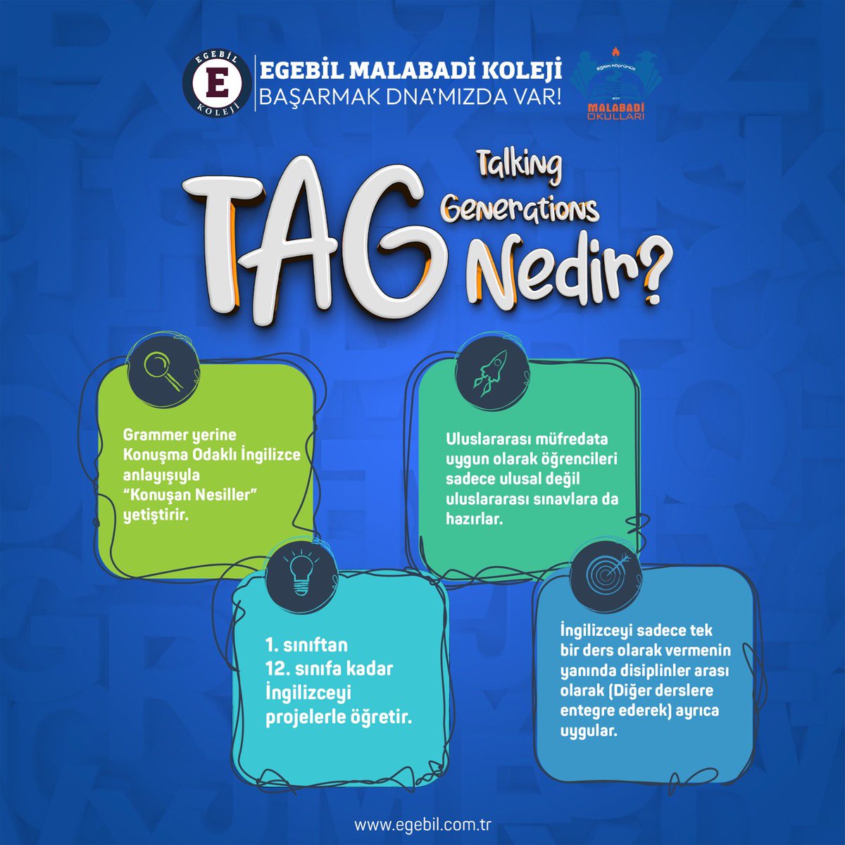 TAG nedir? #egebil #eğitim #özelokul #kolej #il #ilçe #ingilizce #yabancıdil