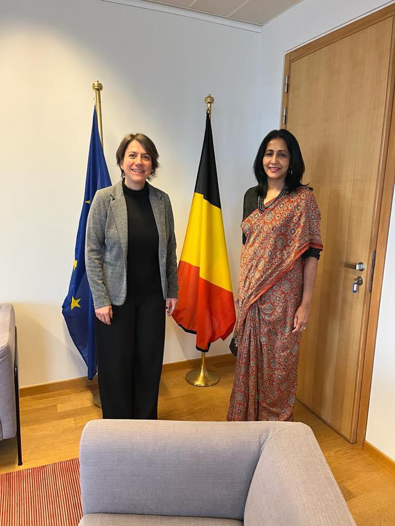 SL Foreign Secretary @AWijewardane met with counterpart Ms. Theodora Gentzis, Belgium Foreign Secretary @BelgiumMFA and agreed on further strengthening bilateral relations this year including conducting political consultations