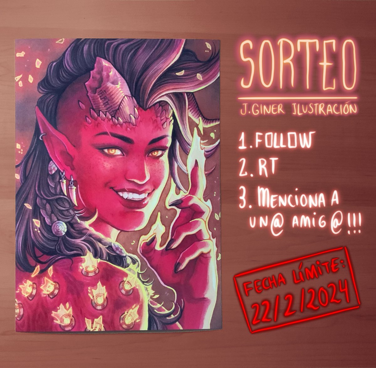 🔥SORTEO DE LÁMINA EXPRÉS DE MI KARLACH🔥

Para participar, lo de siempre :3

1. Follow✨

2. RT🔥

3. Menciona a un amigo que creas que le pueda gustar❤️‍🩹 !!

FECHA TOPE 22 DE FEBRERO, PASADO MAÑANA D:🚨

Suerte a todos 🥺🌱