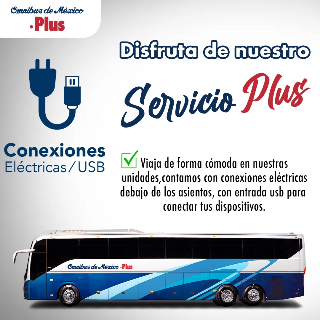 Omnibus_oficial's tweet photo. ➡️ Viaja a nuestros #DestinosODM y disfruta de un #ServicioPLUS , contamos con conexiones eléctricas para cargar tus dispositivos móviles 🤩👌🏻. #ContinuamosUniendoFamilias https://t.co/BOBdRlp4wr