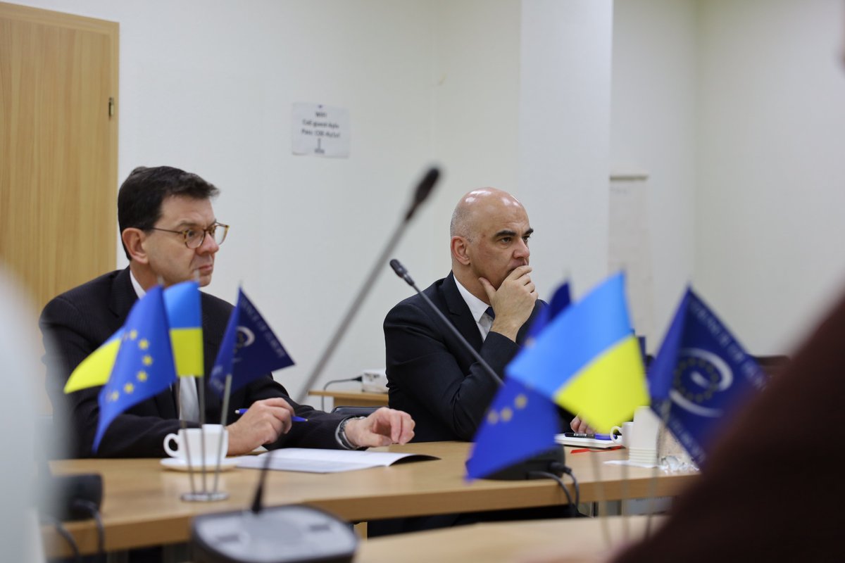 'One of my four priorities will focus on strengthening the @coe in championing the recovery of a free, reconstructed 🇺🇦 and in discussions on compensation for the loss and damage inflicted by Russia’s war of aggression,' said Berset. 📍 Press release – bit.ly/3SLAH59