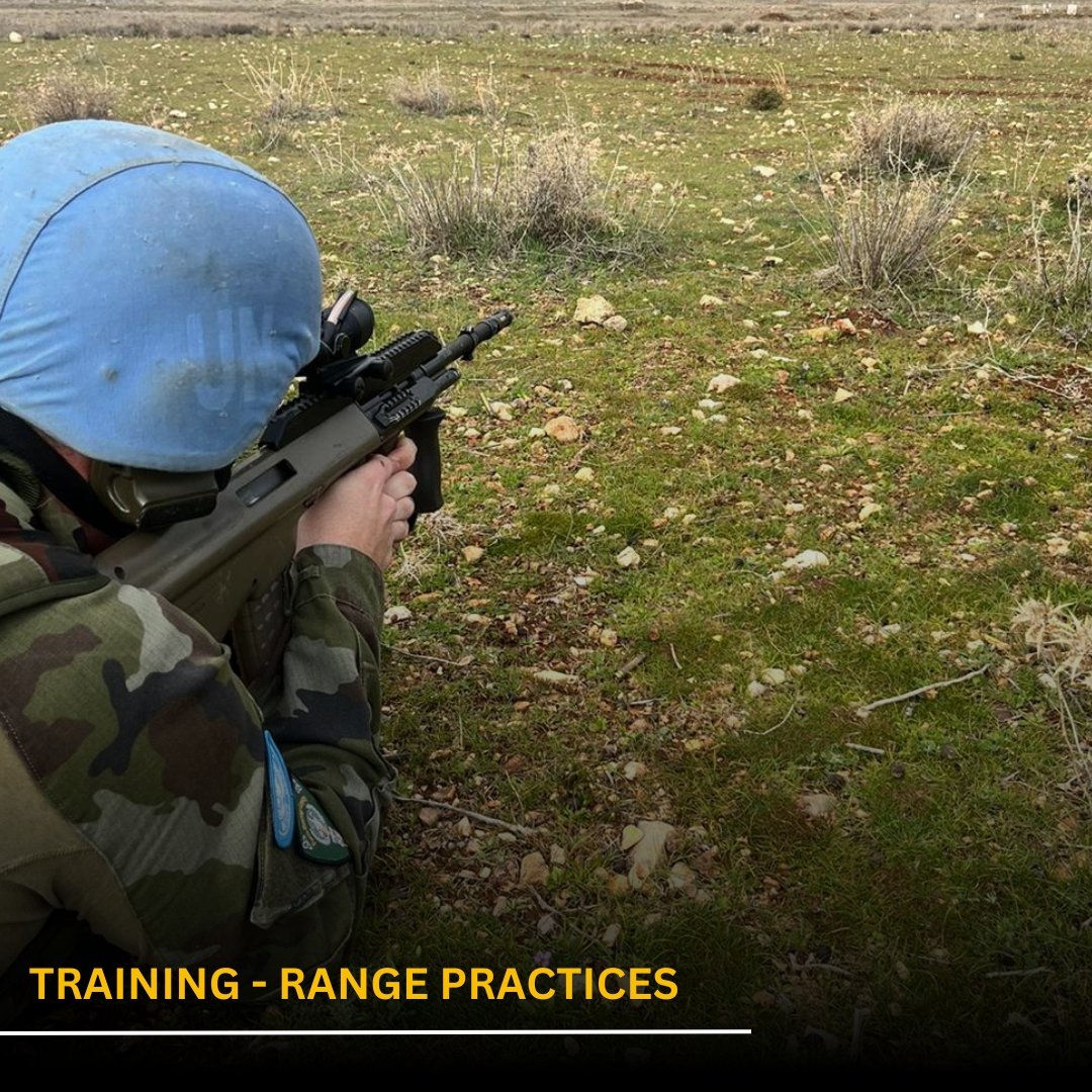 @UNDOF Force Reserve Company conducts regular range practices and training to ensure weapon accuracy and maintenance of military skills. This ensures force capabilities and capacities for the mission to cater for any contingency & effective mandate delivery. #Golan #Peacekeeping