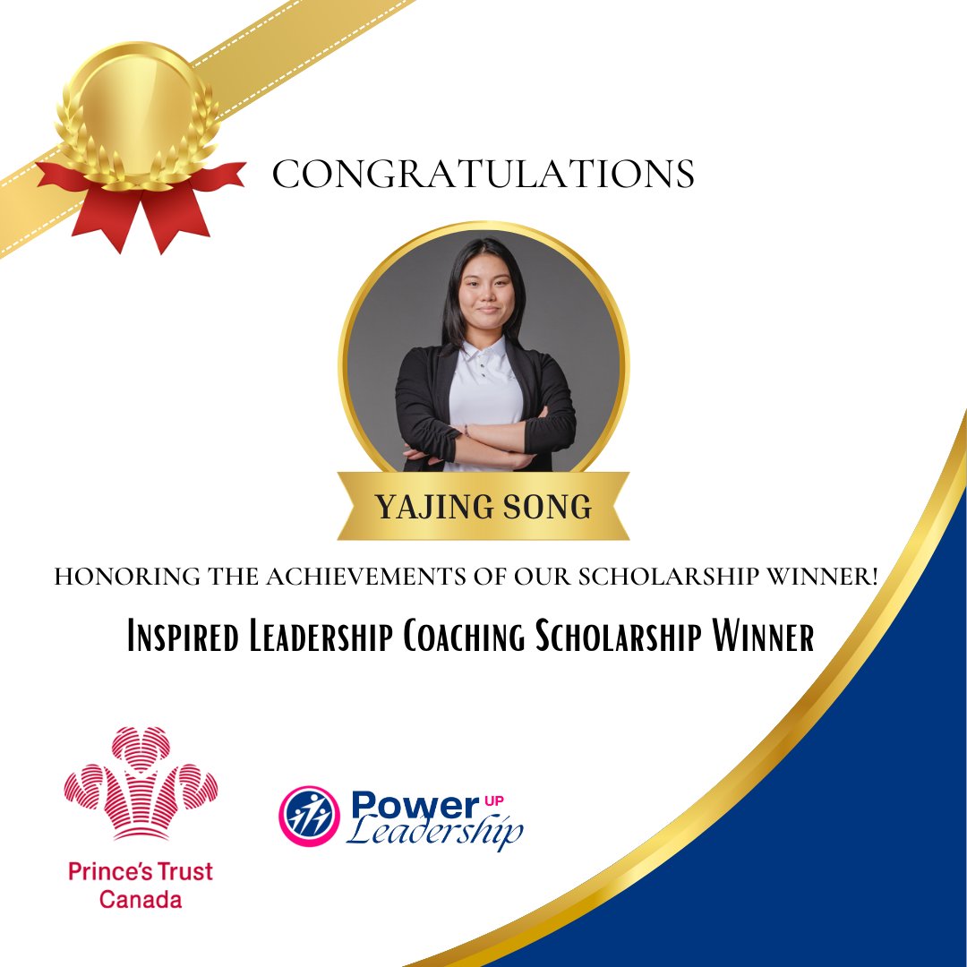 Congratulations to Yajing Song, our scholarship recipient! Your outstanding achievements have earned you this well-deserved recognition. Keep aiming high and reaching for the stars!

ow.ly/cwih50QFylM

#PrincesTrustCanada #ScholarshipWinner #FutureLeader

@PRINCESTRUSTCA