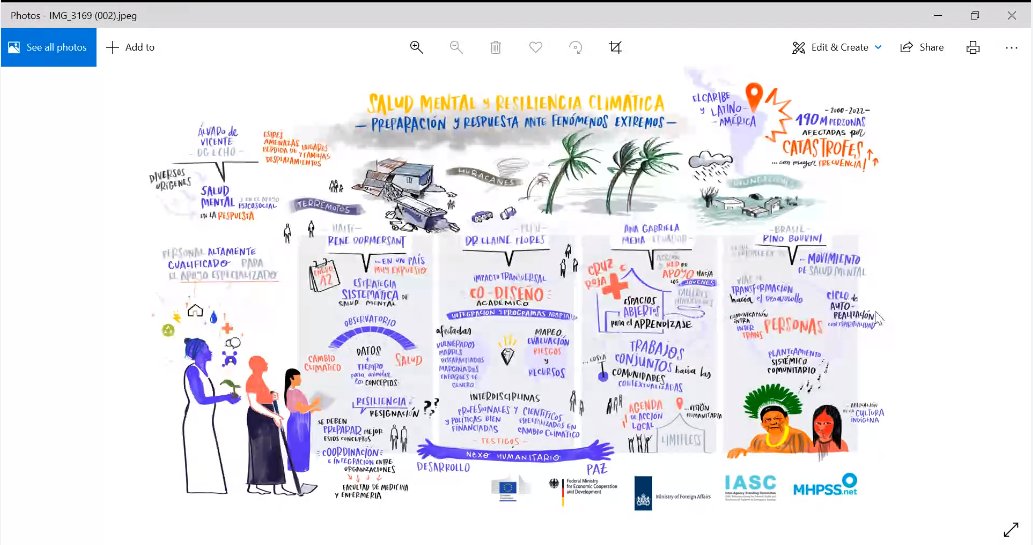 🌎Really enjoyed this session on mental health and climate resilience in Latin America and the Caribbean region co-hosted by @EuropeanCommiss, Germany, Netherlands, @iascch MHPSS and @mhpss 💡Lots of food for thought, especially in the lead up to COP30 in the region