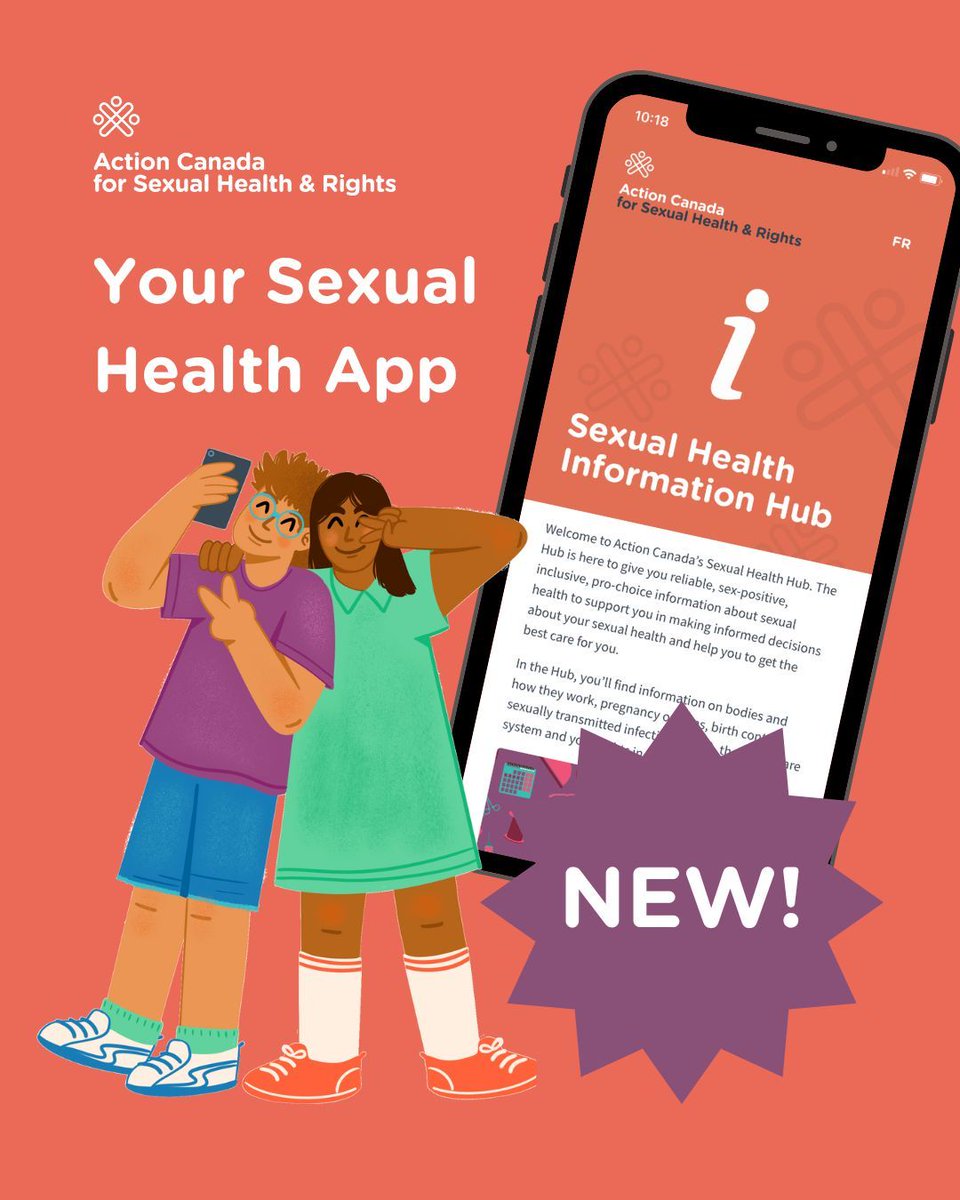 NEW! Your Sexual Health Mobile App Action Canada’s Your Sexual Health Hub features information about bodies, safer sex, STIs, contraception, and more! We are excited to announce that it is not available as a mobile app. Download App 👉 buff.ly/49ayBmx R/T to share!