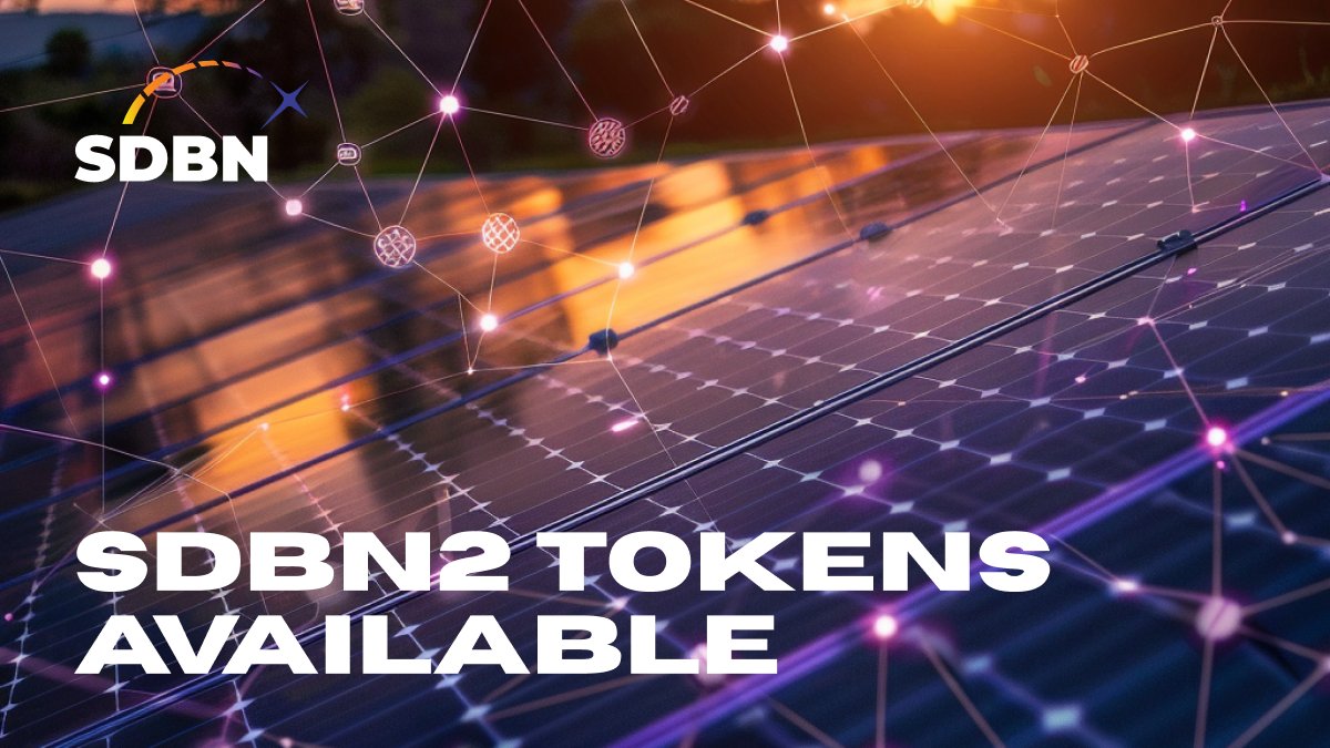 🚀 SDBN2 Tokens Still Available! Secure Yours Now! Head over to our website sdbn-token.com and secure your SDBN2 tokens today. Don't miss out on being a vital part of the world's first tokenized solar power plant! 🌍🔐 #RenewableEnergy #InvestInSustainability #SDBN