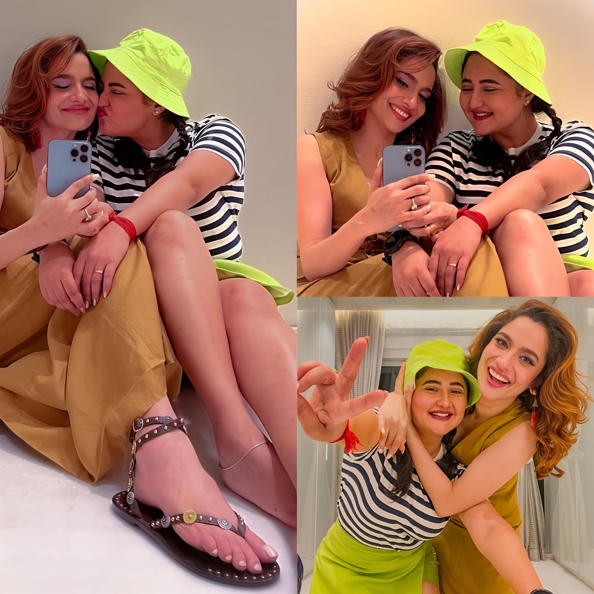 The Reunion of #RashamiDesai and #AnkitaLokhande 🥰😍