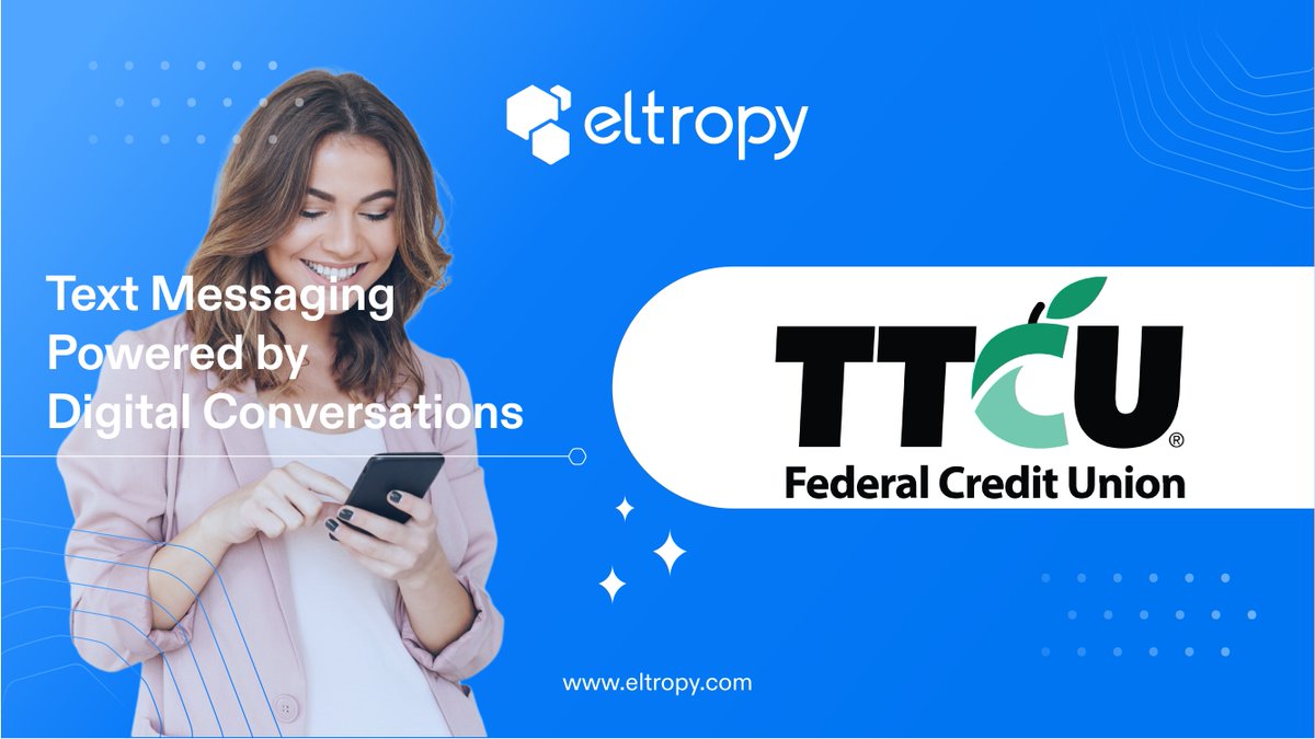 Live with #text 📱 Our friends over at TTCU Federal Credit Union are live with the powers of text in their #creditunion. Connecting with members anytime, anywhere is possible through the power of text on a unified platform 🤝 eltropy.com