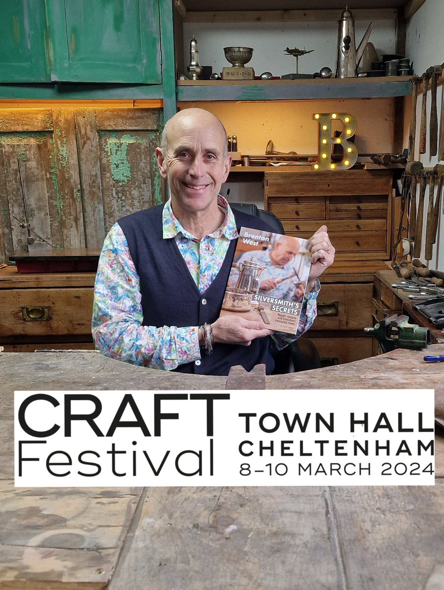 On March 8, I have the great honour of opening Craft Festival in Cheltenham. In the afternoon I will be talking about my book Silversmith’s Secrets and answering questions. I look forward to seeing lots of you there. I went last year and there is an amazing array of art and craft