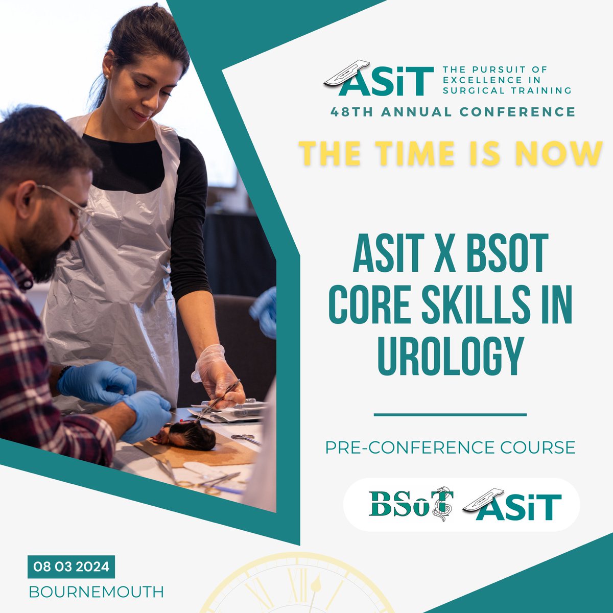 🫘 ASiT x BSoT Core Skills in Urology Course 🫘 You know #urine for a treat when it’s our urology course! (Just take a look at the range of skills covered 🤩👇) First delivered at ASiT2019, BSoT is back for its 5th year running their urology course at #ASiT2024! @BSoT_UK…