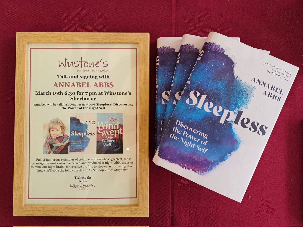 Really looking forward to welcoming writer,  walker and nightologist to the shop next month @annabelabbs @sherbornetimes @VisitWestDorset @Giles_Adams @WhatsOnInDorset @ElaineS94628394 @ycaanews @SimonEvolver @blackmore_vale @VisitSherborne