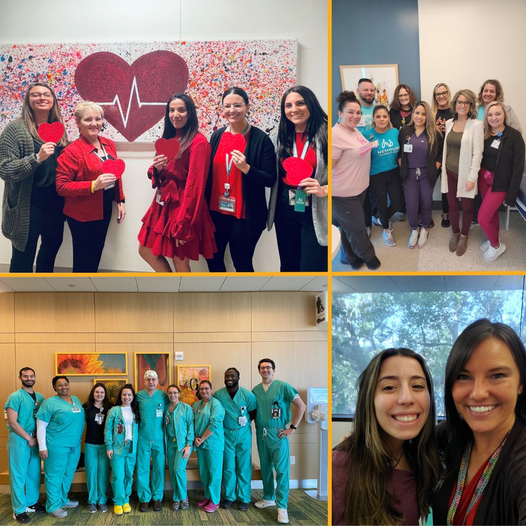 Happy #HeartMonth from a few of our Cardiac team members from across @Nemours Children's Health.❤️ 💙 #CardiacTwitter