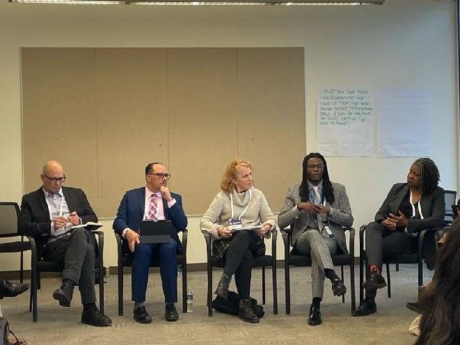 Thank you once again to this powerful panel - <a href="/KJHartung314/">Kyle Hartung</a> <a href="/STEMLdr/">Dr. Lazaro Lopez</a> Jawan Phillips &amp;
Chastity Lord - for sharing your powerful stories of improving education, training, &amp; workforce pathways. (No wrong pathway! Give young people an opportunity to explore!) #WHYouthPolicySummit2