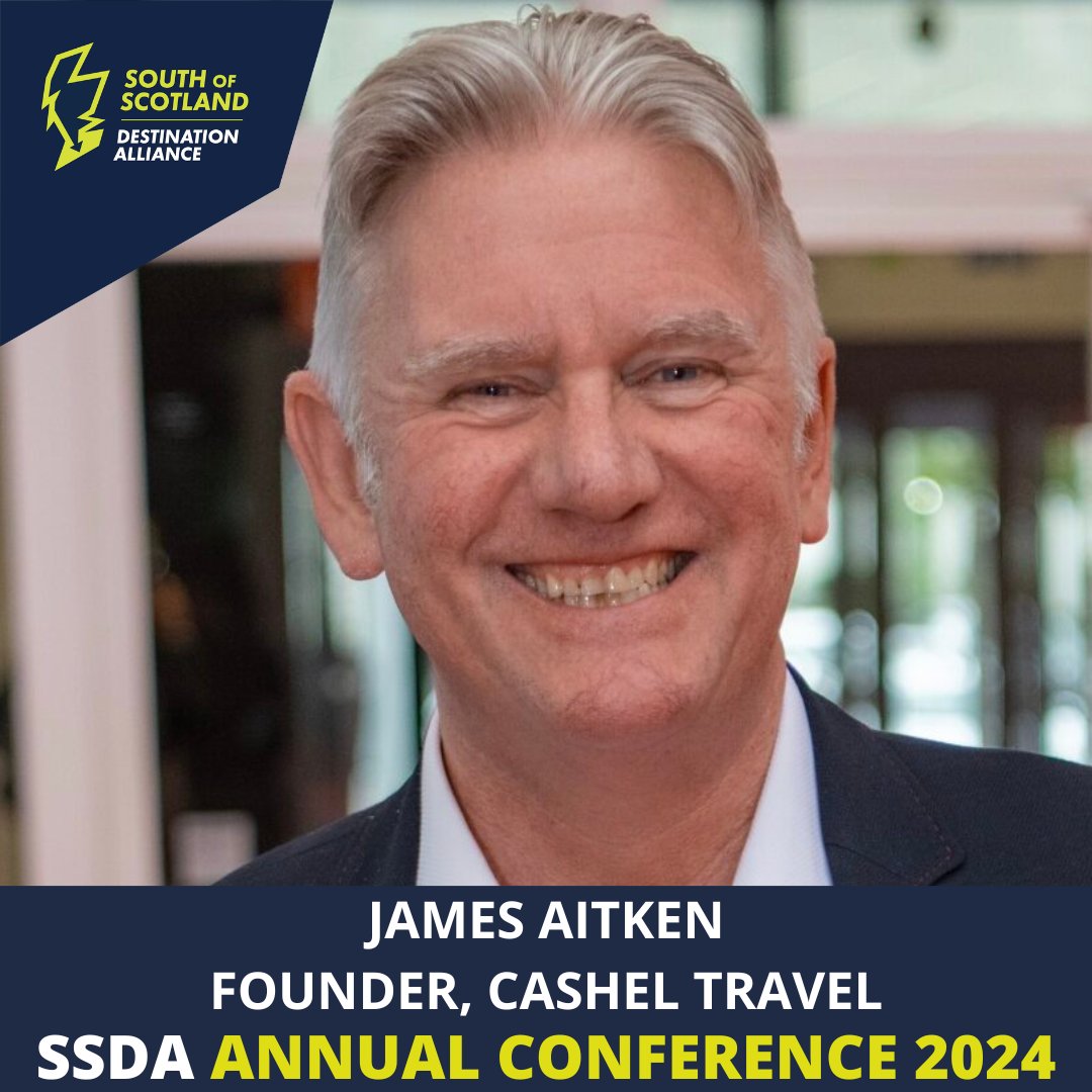 📅With just one month to go to the SSDA Annual Conference in Dumfries we are very excited to be welcoming Cashel Travel's founder and former Chairman of UKinbound, James Aitken as one of our illustrious speakers. 
ℹ️🎟 ssdalliance.com/ssda-annual-co…