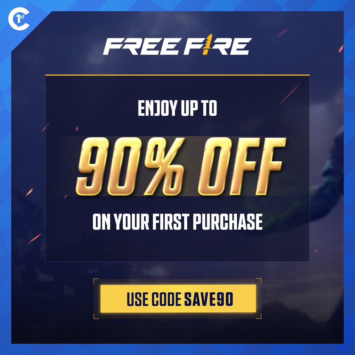 ⚠️90% Discount on Free Fire Diamonds🔥💎

🔴Get an amazing 90% Discount on your first purchase on the Carry1st Shop😍

bit.ly/3OOPzyy