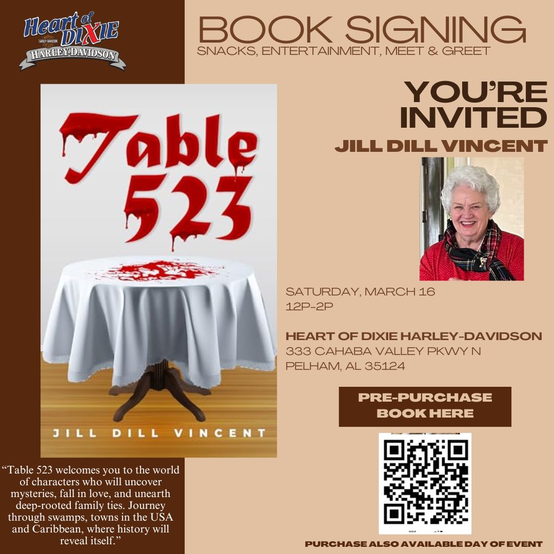 heartofdixiehd's tweet photo. Happening next month! Mark your calendars now!
More info > https://t.co/Kge869G976
#Table523 #JillDillVincent #MeetTheAuthor https://t.co/YXtpGQcEE4