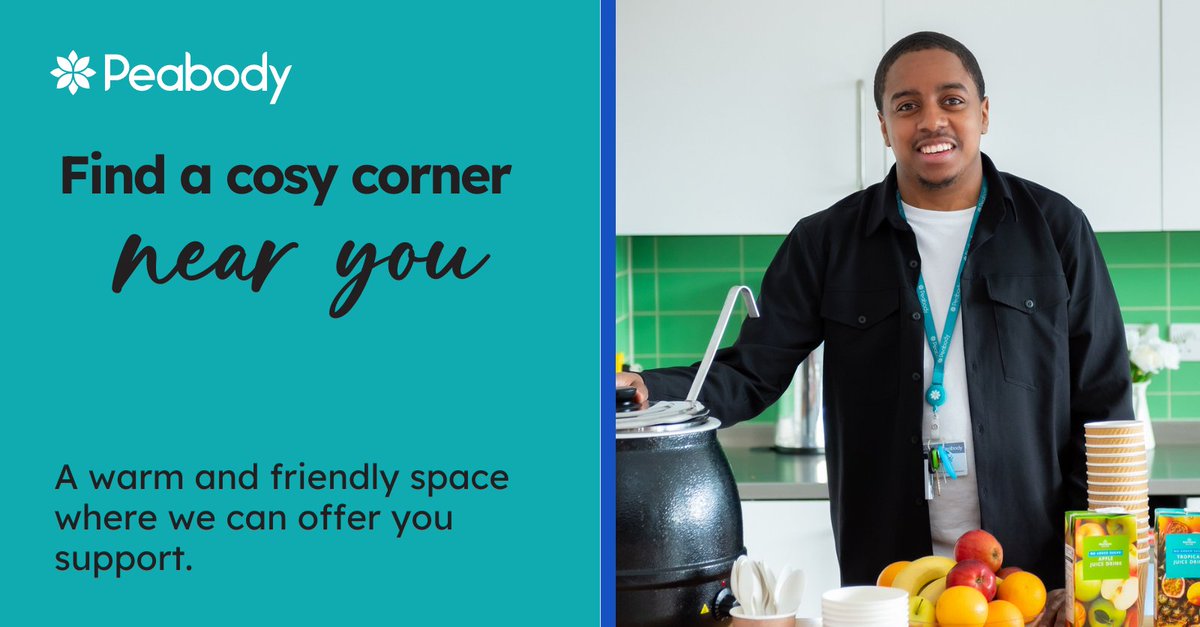 Have you heard about our Cosy Corners? They are warm and friendly spaces where we can help you access advice services such as energy saving and support with the cost of living. We can also connect you to our advice and wellbeing team. Find out more: bit.ly/3ugeZxv