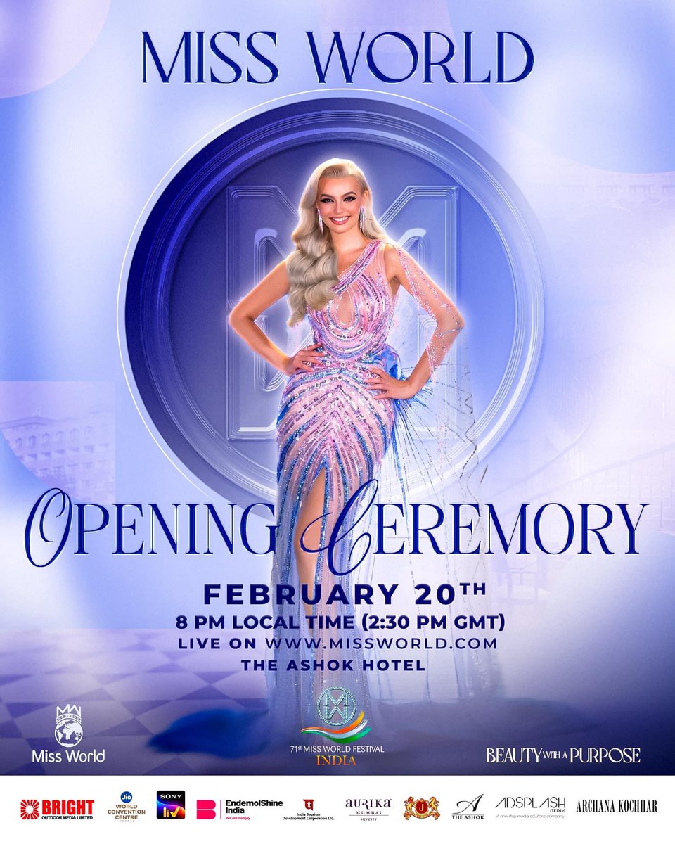 Opening ceremony tonight 👑 See you, live on Missworld.com 🩵 
<a href="/MissWorldLtd/">Miss World</a> <a href="/MissFrance/">Miss France</a> 🇫🇷