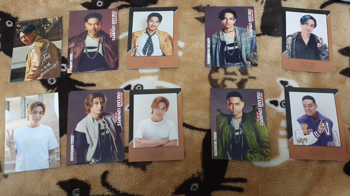 agokle09's tweet photo. #拡散希望

交換探してます🙇‍♀️

譲→AKIRA、SHOKICHI、NESMITH、橘ケンチ
求→TETSUYA

お心あたりのある方は、リポスト後画像付きでお声かけお願いします🙇‍♀️

EXILE THE SECOND
THE FAR EAST COWBOYZ https://t.co/wrgauRHZAv