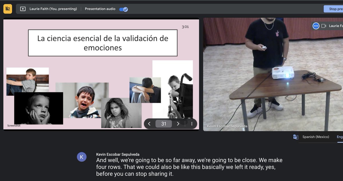 Just having all kinds of fun with AI, both in terms of automatic audio translation and the amazing built-in slide translations (Google). Though my slides need a once over from a local human translator, apparently they are 70-90% accurate. #activatedlearning