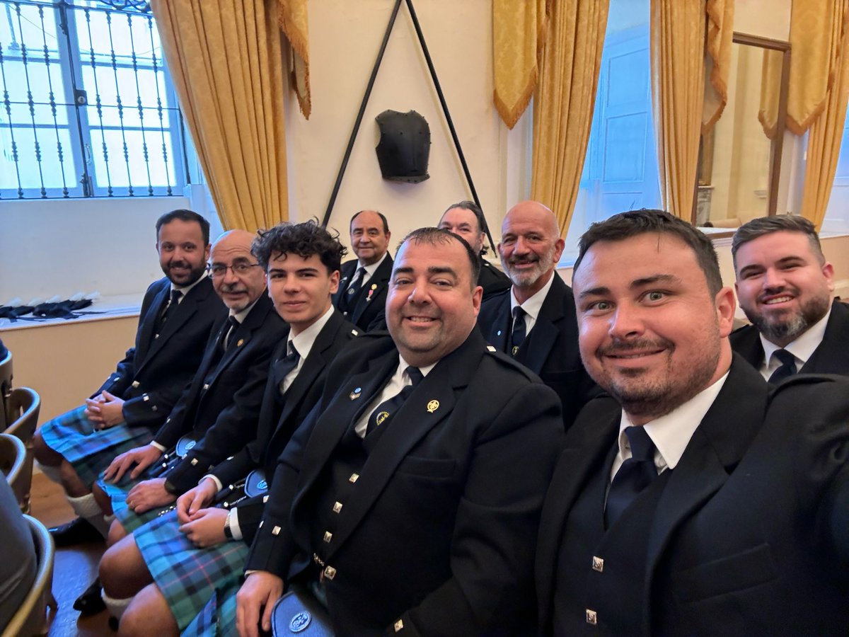 MEDAL PRESENTATION At a reception hosted by His Excellency the Governor of Gibraltar, 10 members of the Gibraltar Sea Scouts Pipe Band were presented with medals for the band's part in the local celebrations of the coronation of His Majesty King Charles III. Congratulations!